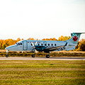 Fall---Red-Deer-Airport---Air-Canada-Plan-on-Runway-2---Landscape120-x-120