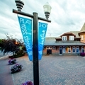 Summer - Downtown - Old Train Station Building - Long Shot - Landscape- 120 x 120