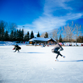 Winter---bower-ponds---2-figure-skaters-doing-sit-spins---landscape-120-x-120
