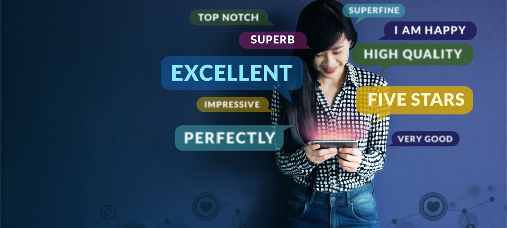 Give a business a positive online review